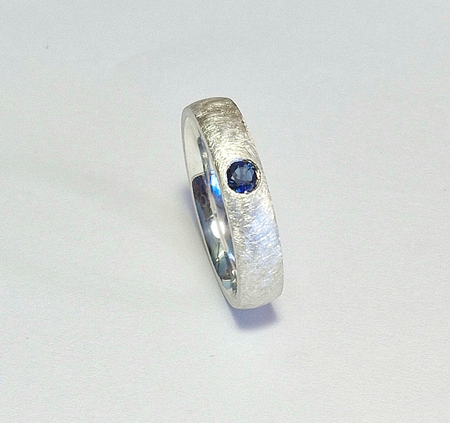 Bague saphir en argent