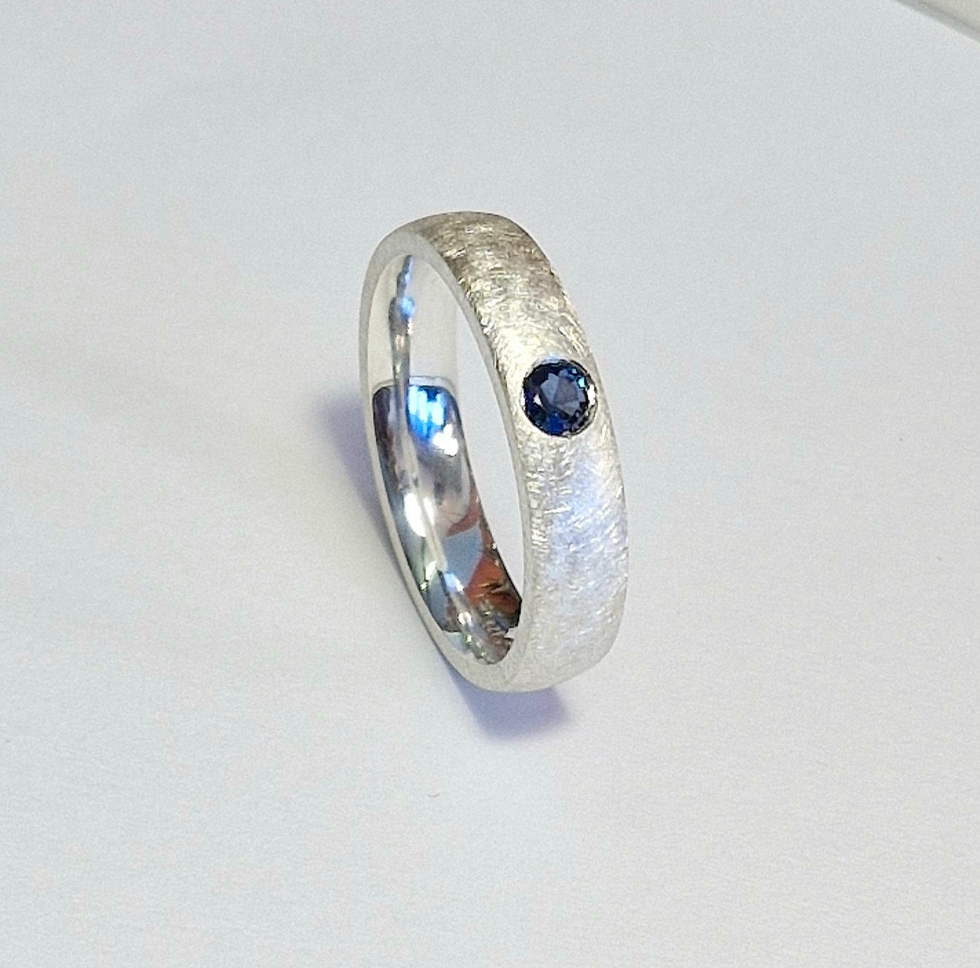 Bague saphir en argent