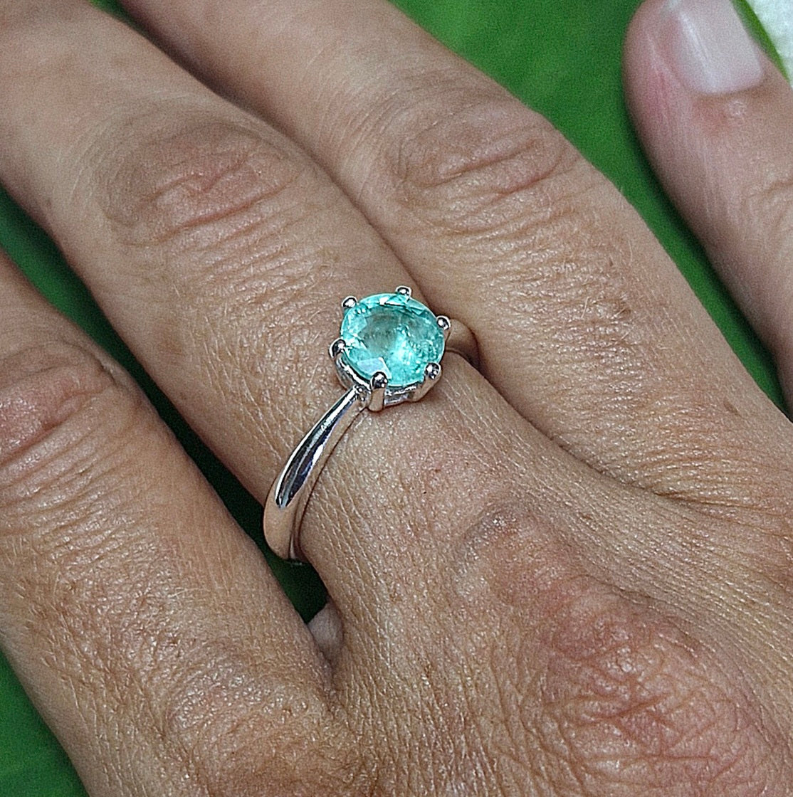 Bague Solitaire Émeraude