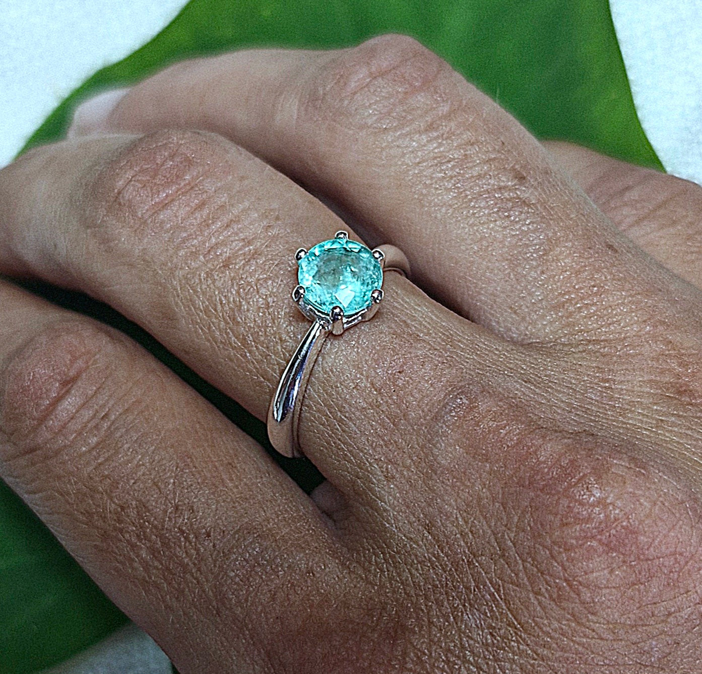 Bague Solitaire Émeraude