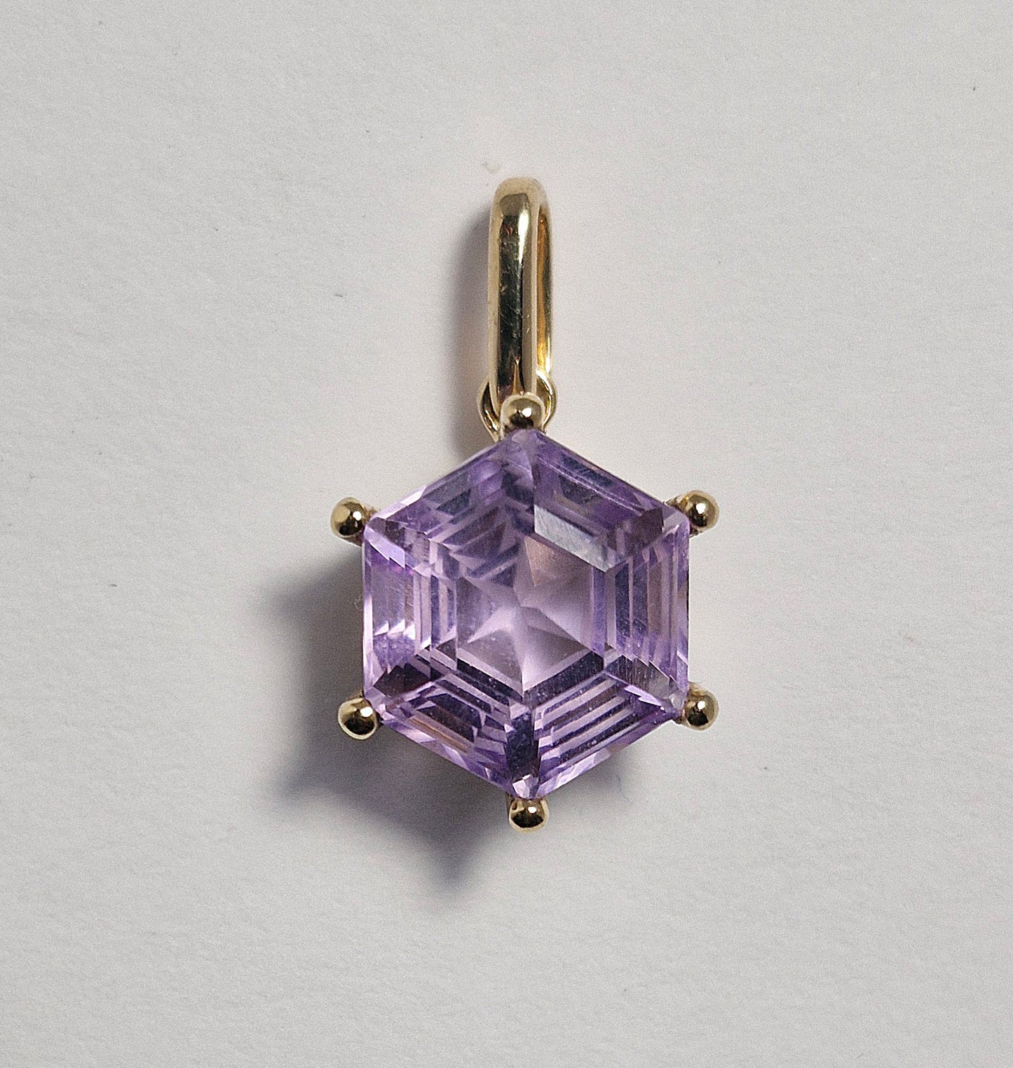 Amethyst Anhänger in Gelbgold 750