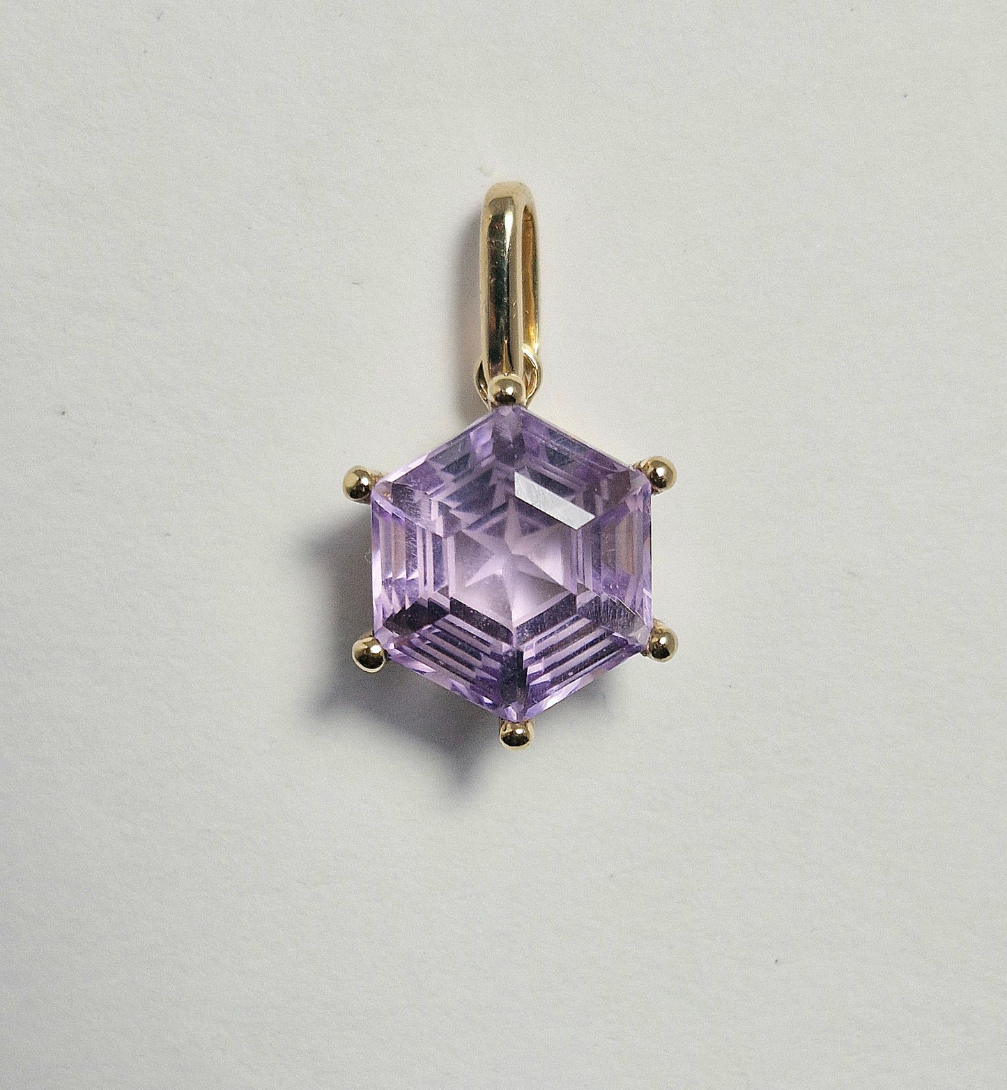Amethyst Anhänger in Gelbgold 750