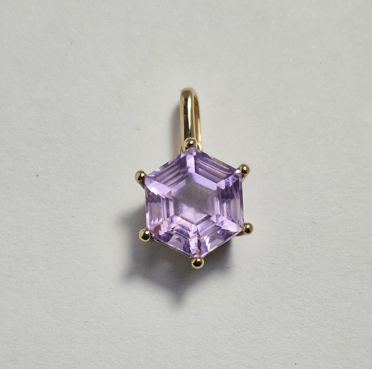 Amethyst Anhänger in Gelbgold 750