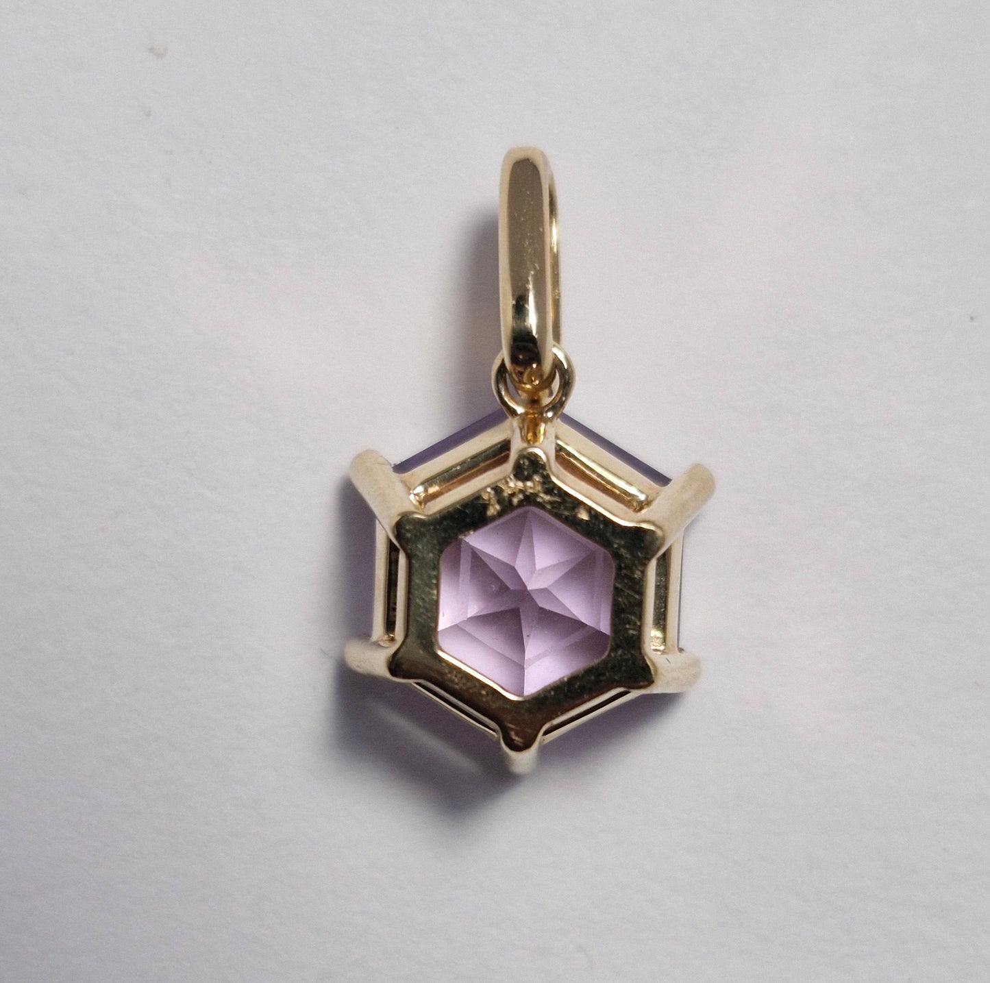 Amethyst Anhänger in Gelbgold 750