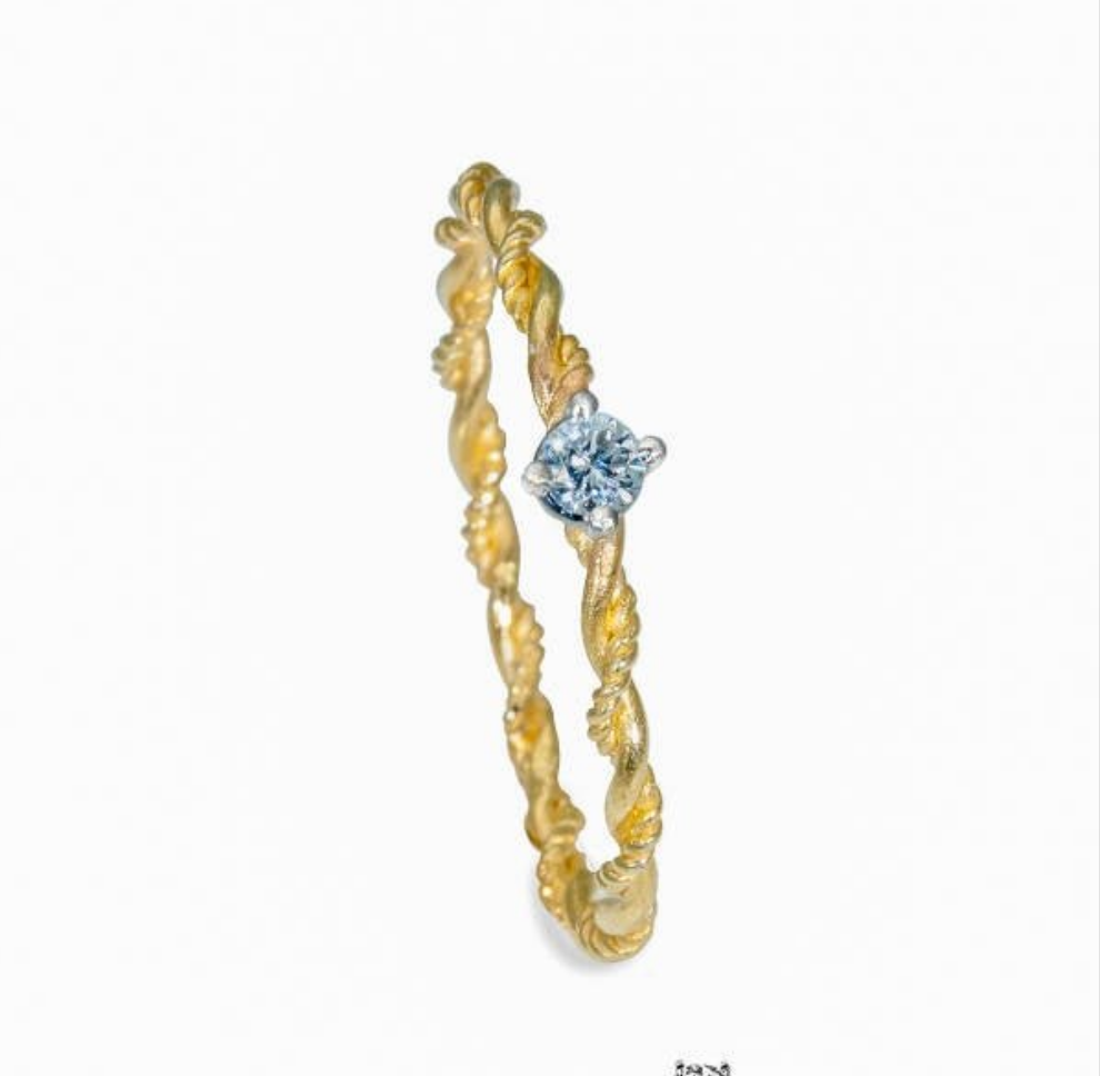 Bague diamant de 2,5 mm. brillant