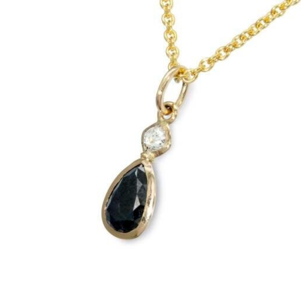 Pendentif diamant en or jaune 18 carats. (1,51 ct.)