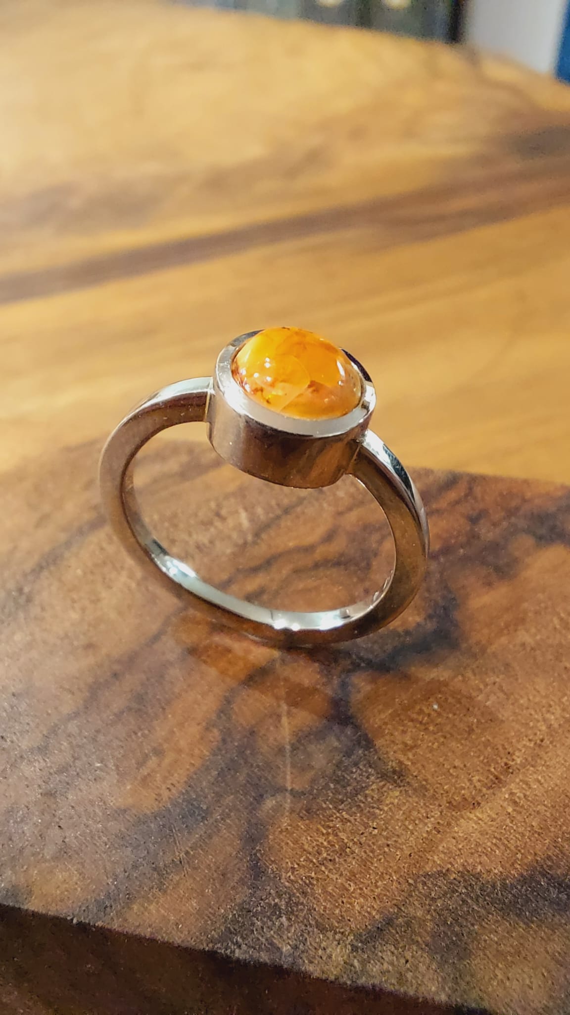 Feueropal Weissgold 750 Ring