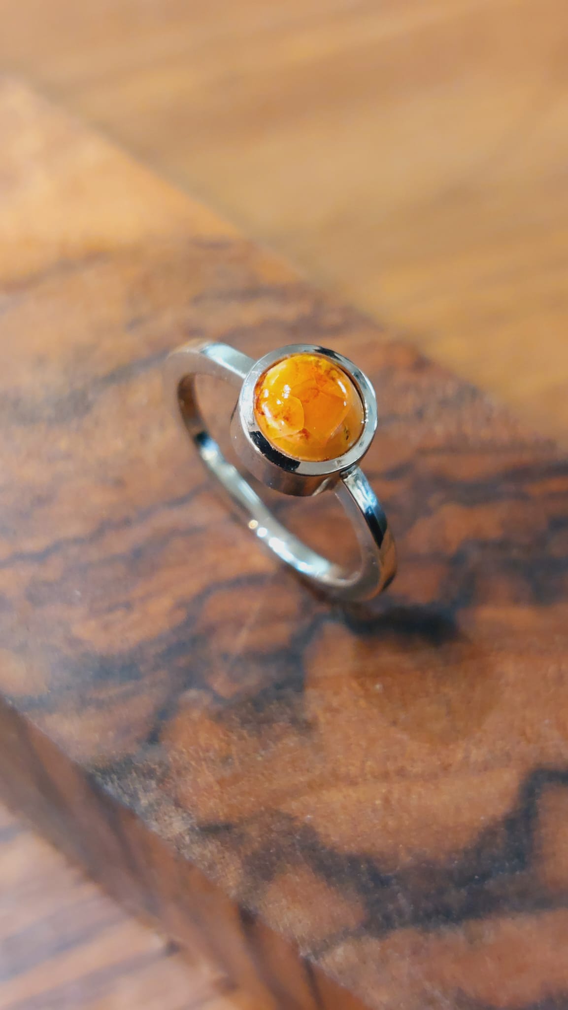 Feueropal Weissgold 750 Ring