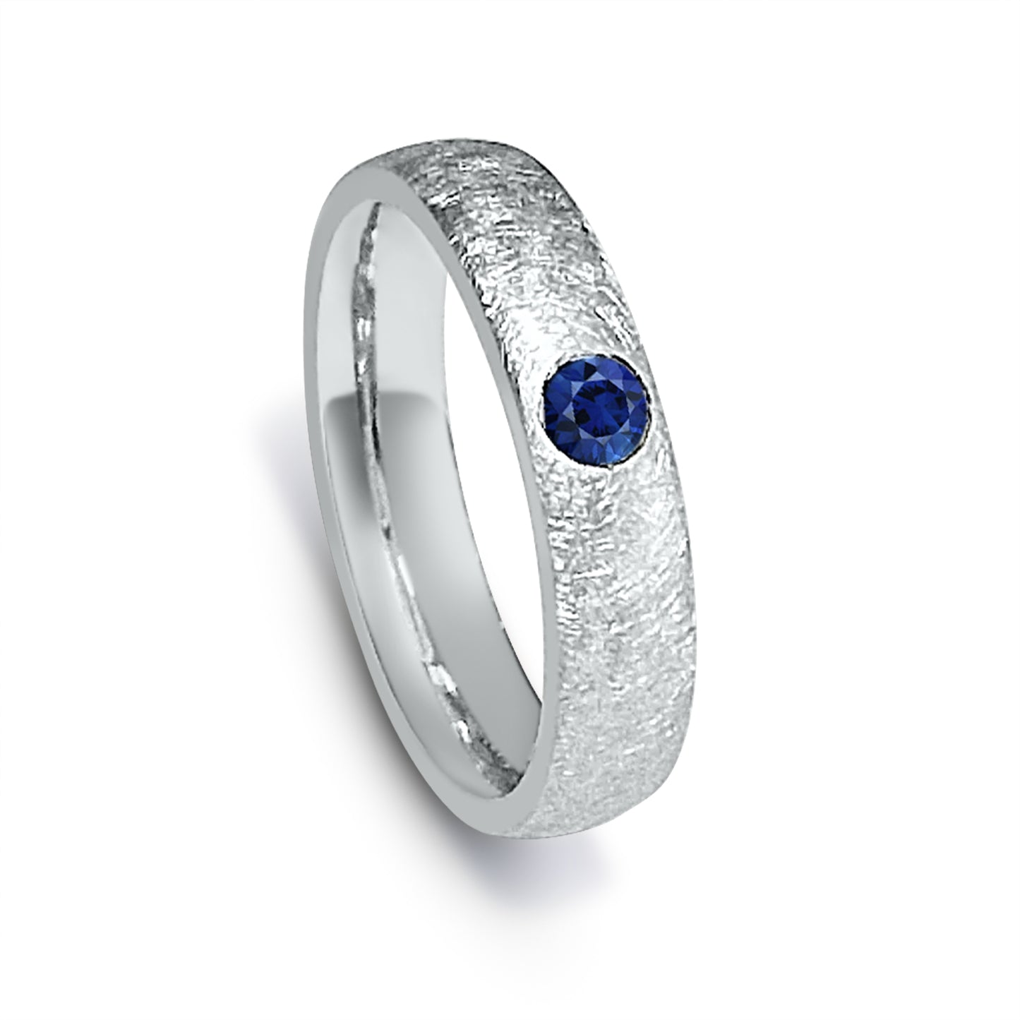 Bague saphir en argent