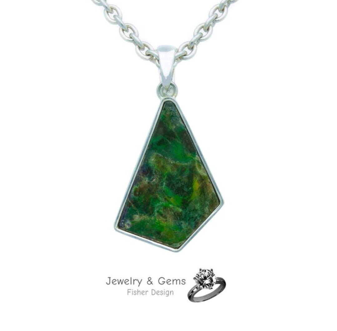 Ammolite Anhänger in Silber - Jewelry & Gems - Fisher Design