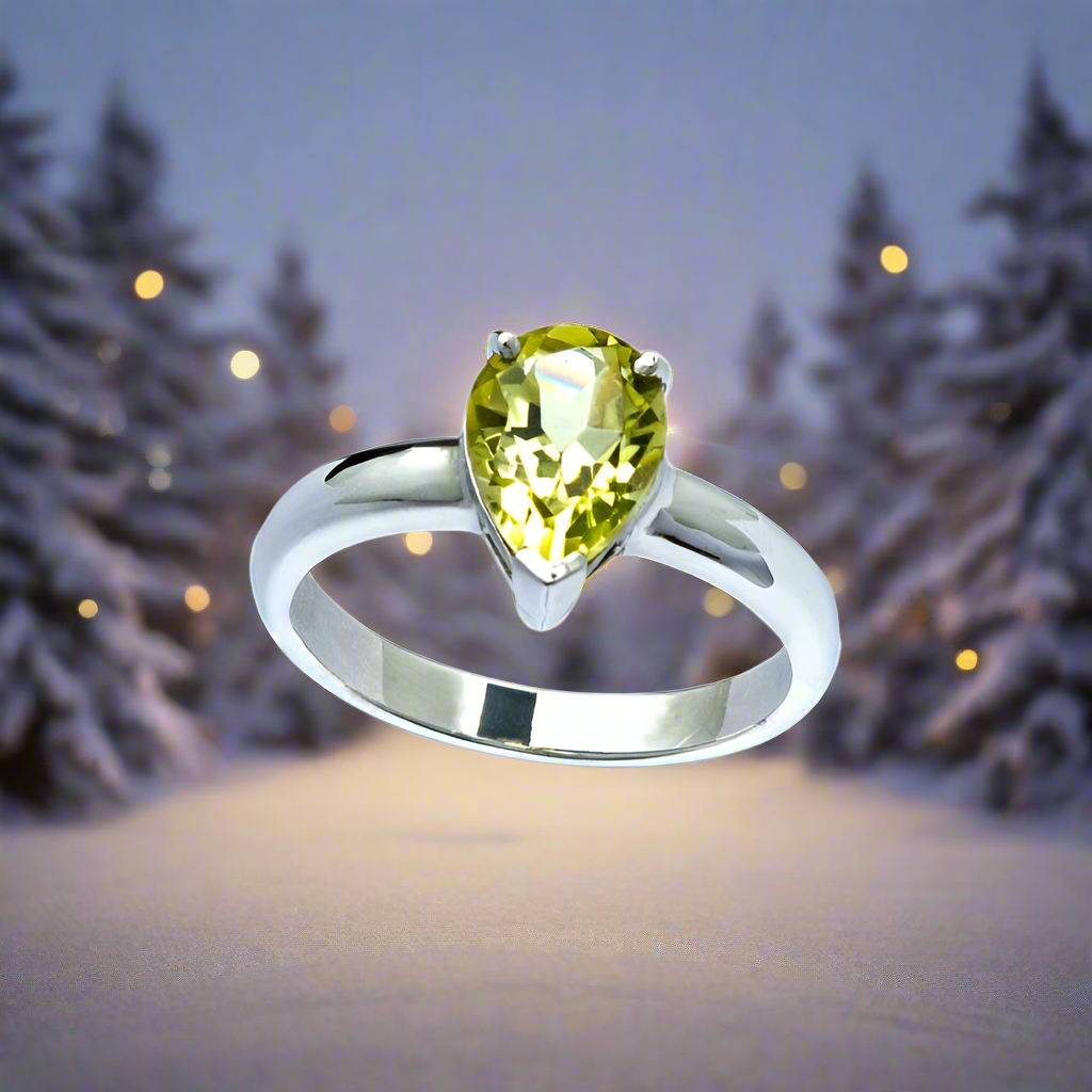 Lemon Quartz Ring