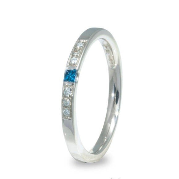 Blauer Prinzess Diamant Ring - Jewelry & Gems - Fisher Design