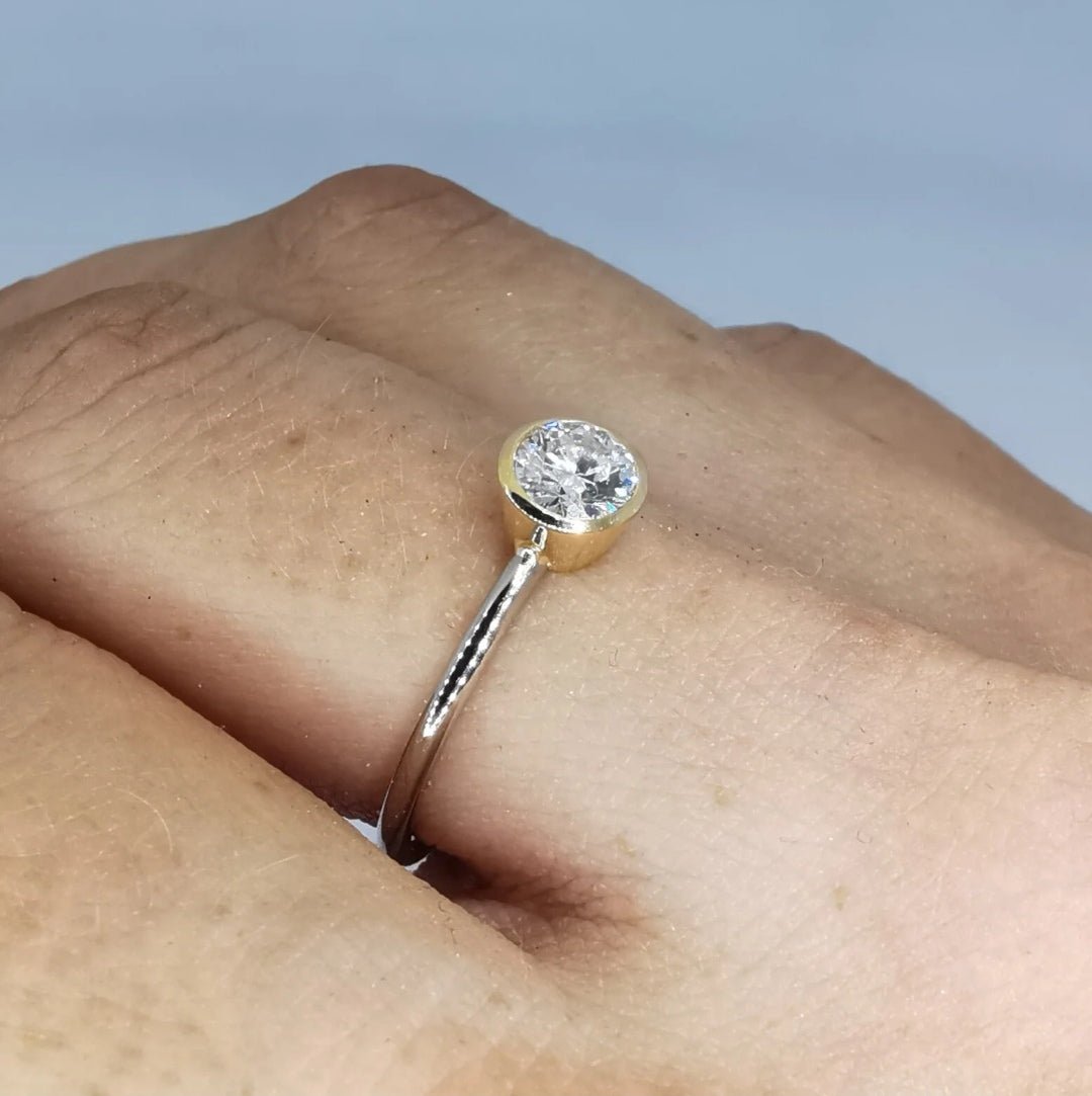 Diamantring 750 mit GIA Zertifikat (Solitaire) - Jewelry & Gems - Fisher Design