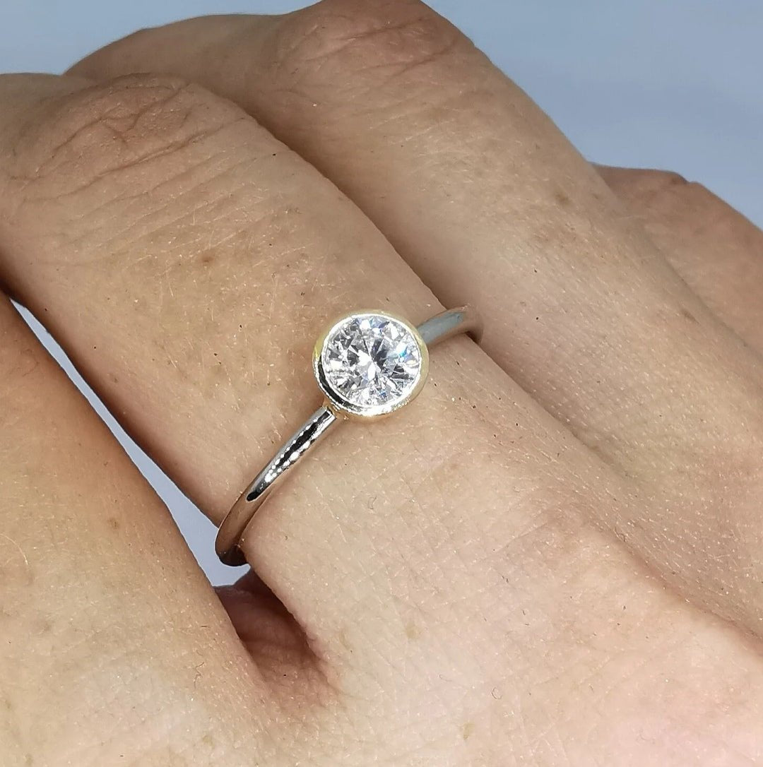 Diamantring 750 mit GIA Zertifikat (Solitaire) - Jewelry & Gems - Fisher Design
