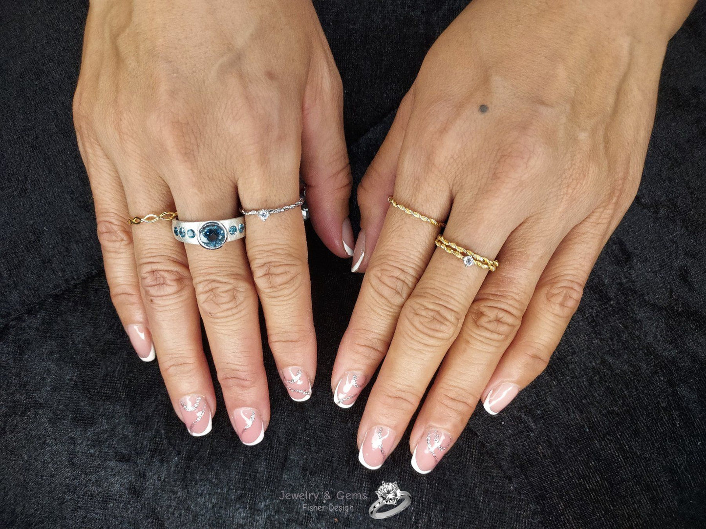 Filigraner 18K Goldring – Gedrehtes Design, handmade
