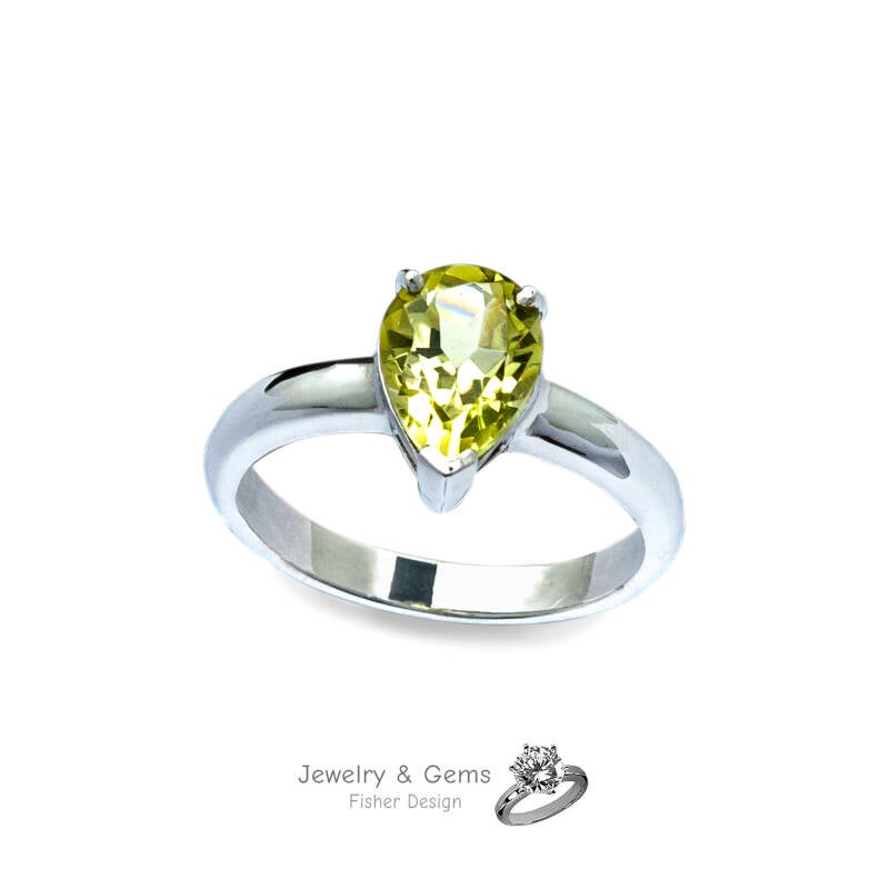 Lemon Quartz Ring