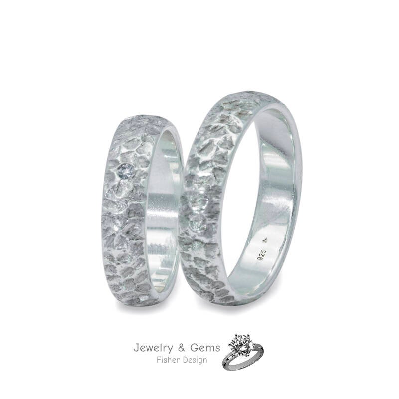 Anneaux de structure en argent