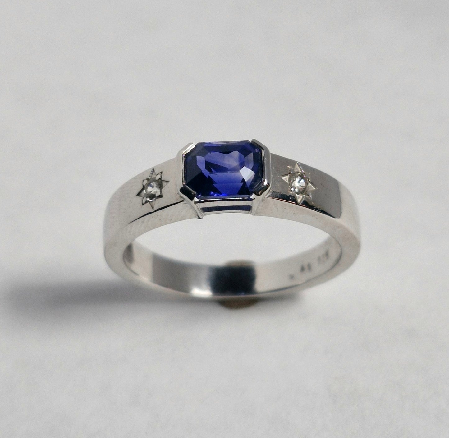 Saphir-Ring Royal Blue 1.04ct | Silber 925 rhodiniert | Zertifikat