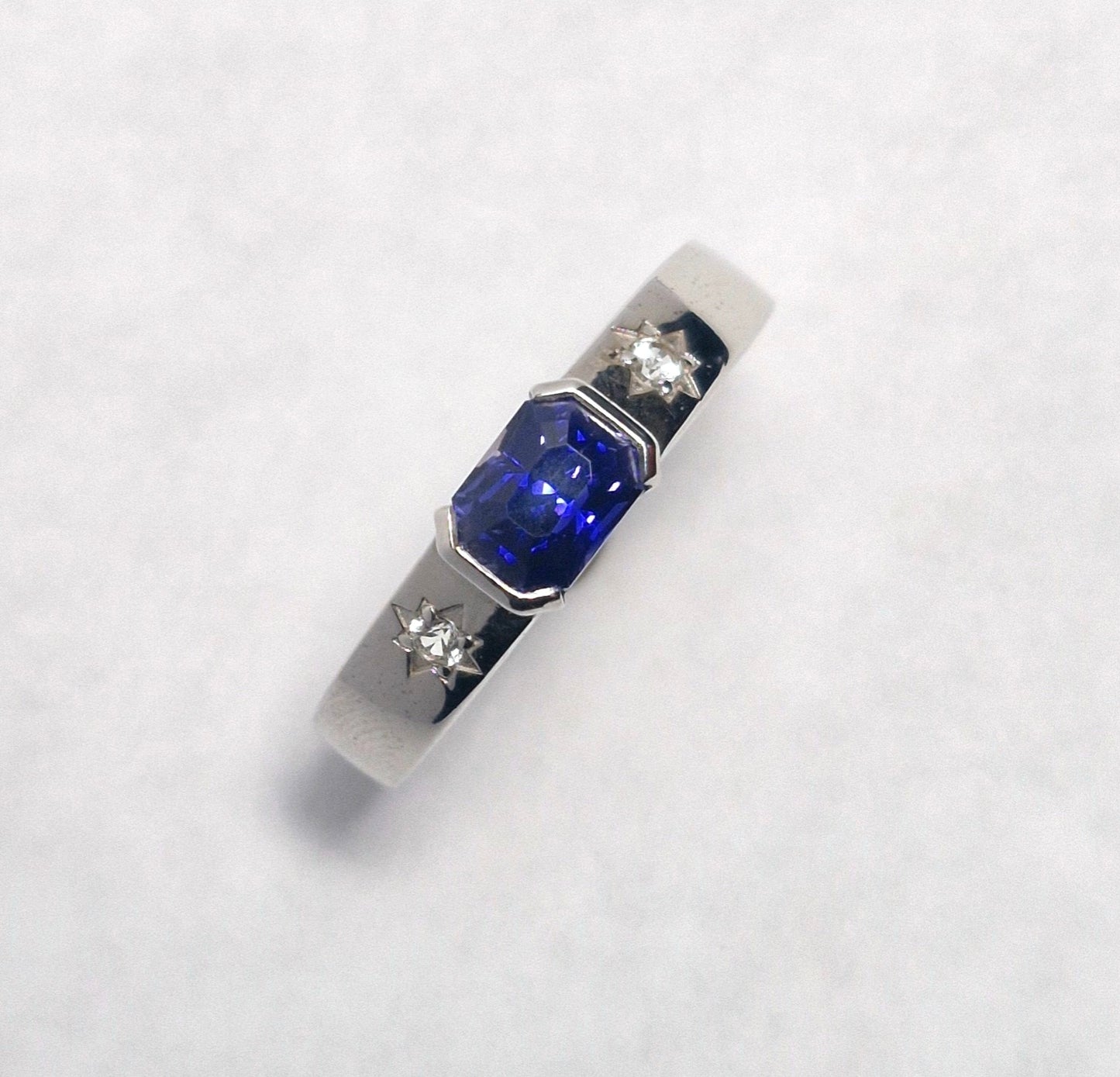 Saphir-Ring Royal Blue 1.04ct | Silber 925 rhodiniert | Zertifikat