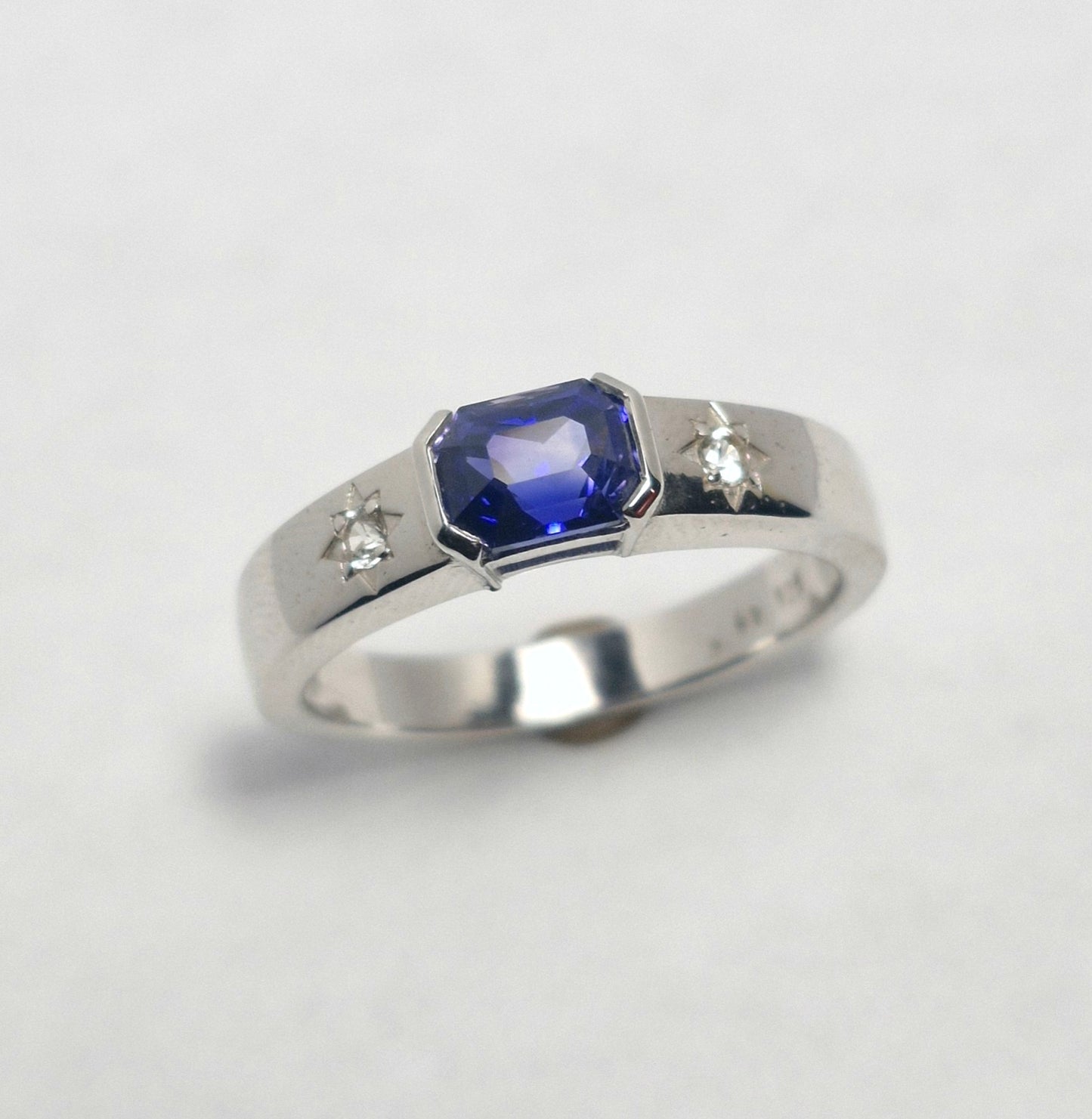 Saphir-Ring Royal Blue 1.04ct | Silber 925 rhodiniert | Zertifikat