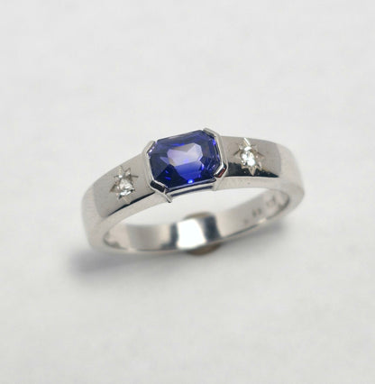 Saphir-Ring Royal Blue 1.04ct | Silber 925 rhodiniert | Zertifikat