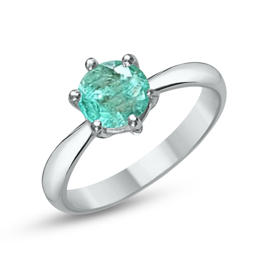 Bague Solitaire Émeraude