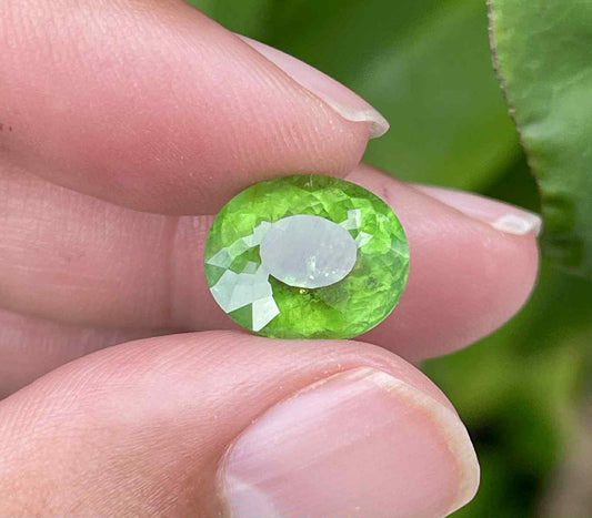 Paraiba Turmalin 8.30 ct – Vivid Green Oval mit JGTL-Zertifikat