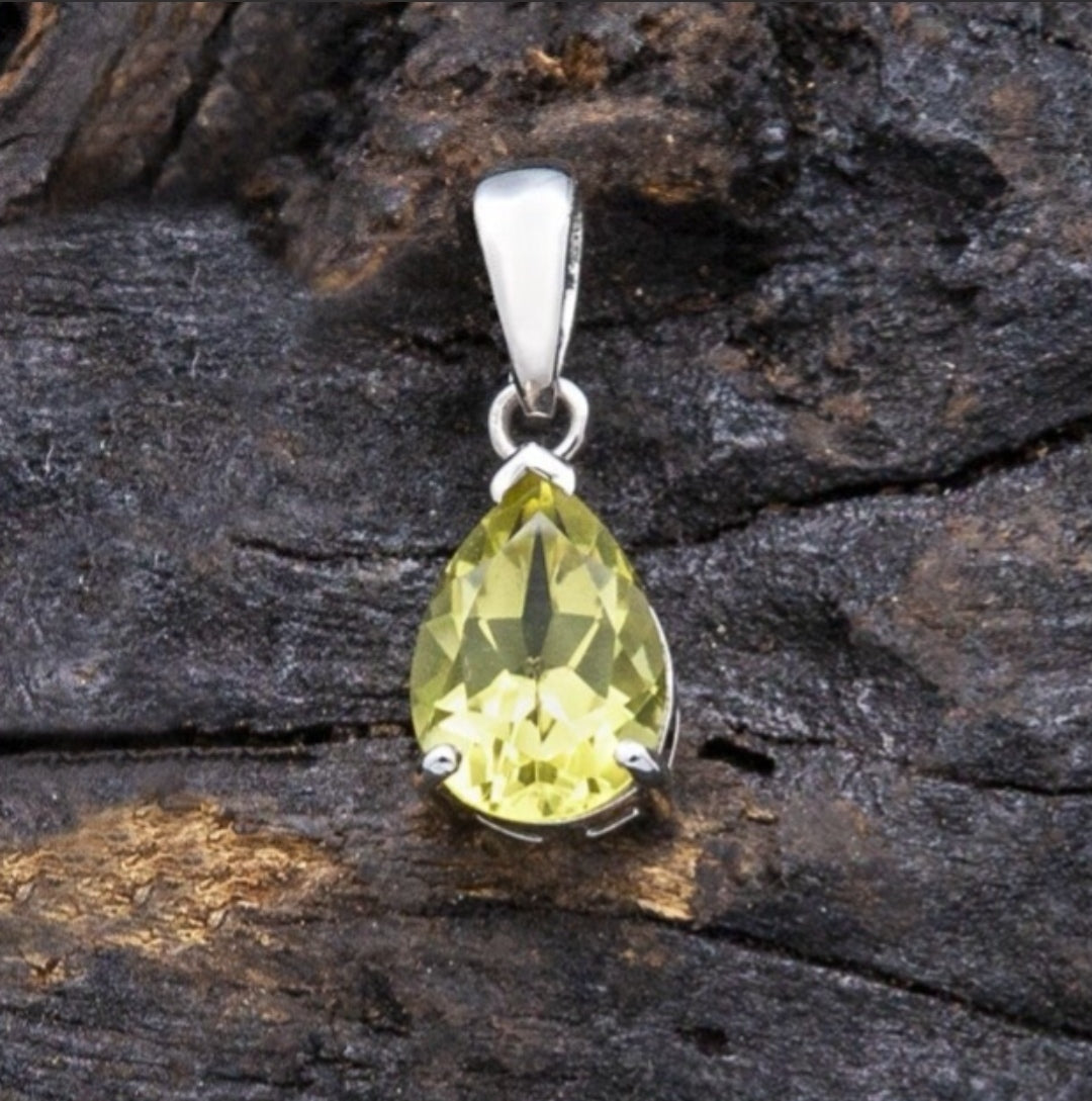 Pendentif Quartz Citron