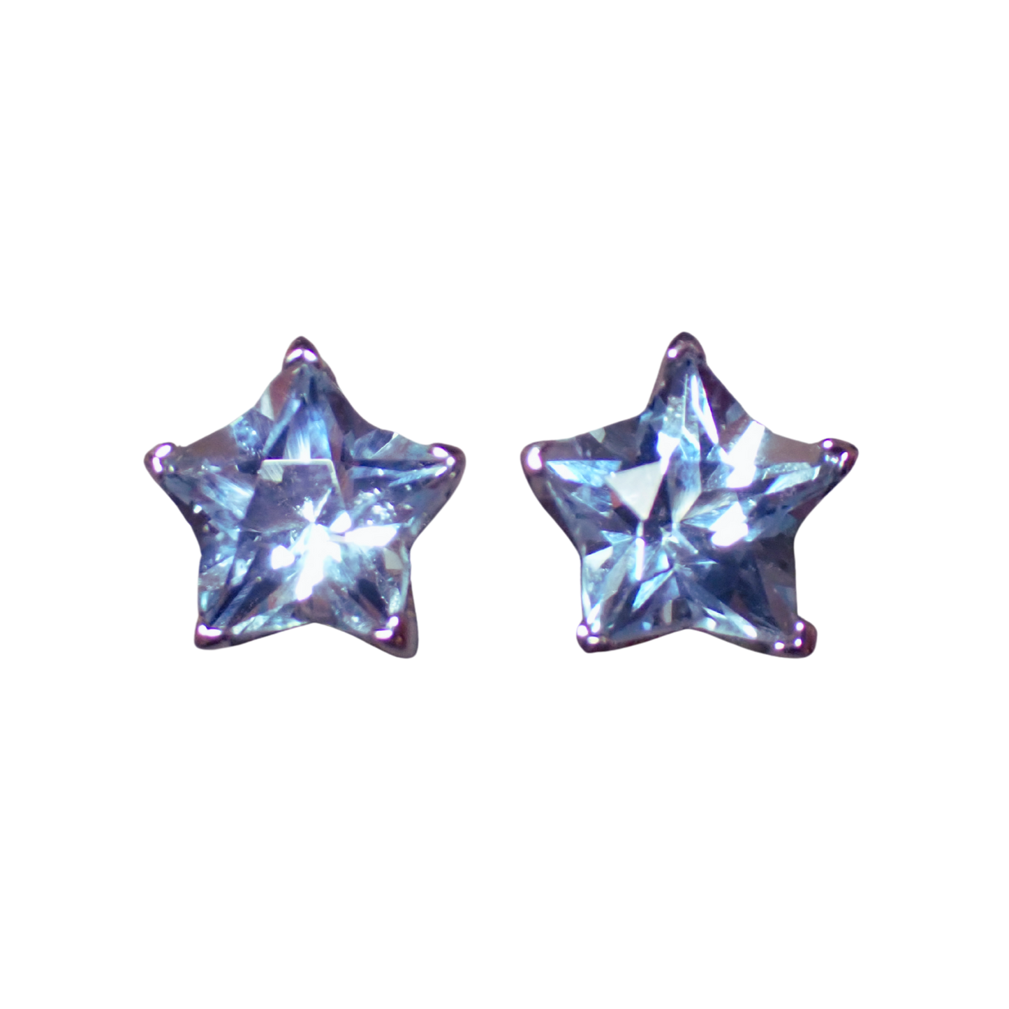 Topas Stern Ohrstecker Silber 925 rhodiniert – 2.81 ct