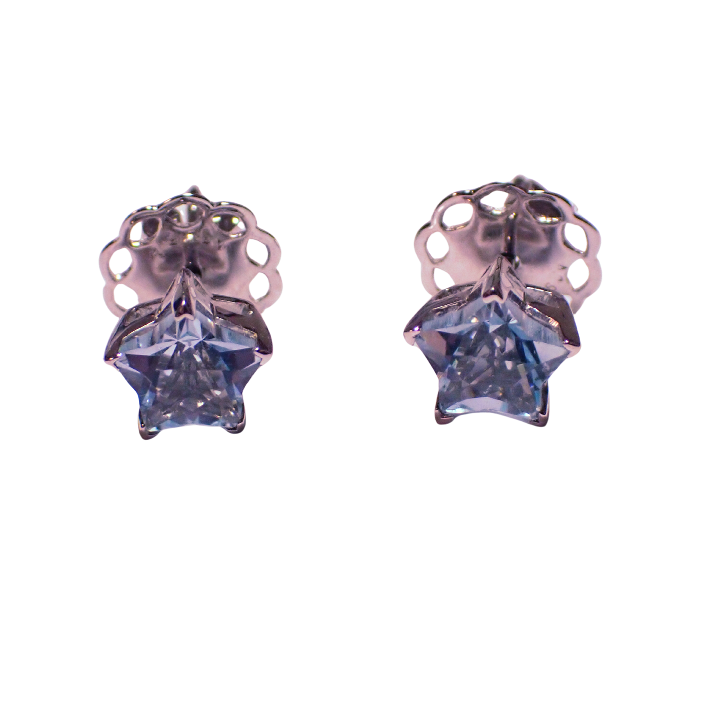 Topas Stern Ohrstecker Silber 925 rhodiniert – 2.81 ct