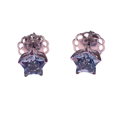 Topas Stern Ohrstecker Silber 925 rhodiniert – 2.81 ct