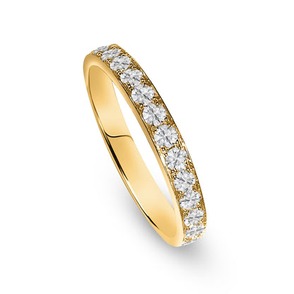 Alliance mit natürlichen Zirkon Edelsteinen, Gelbgold 18K. - Jewelry & Gems - Fisher Design