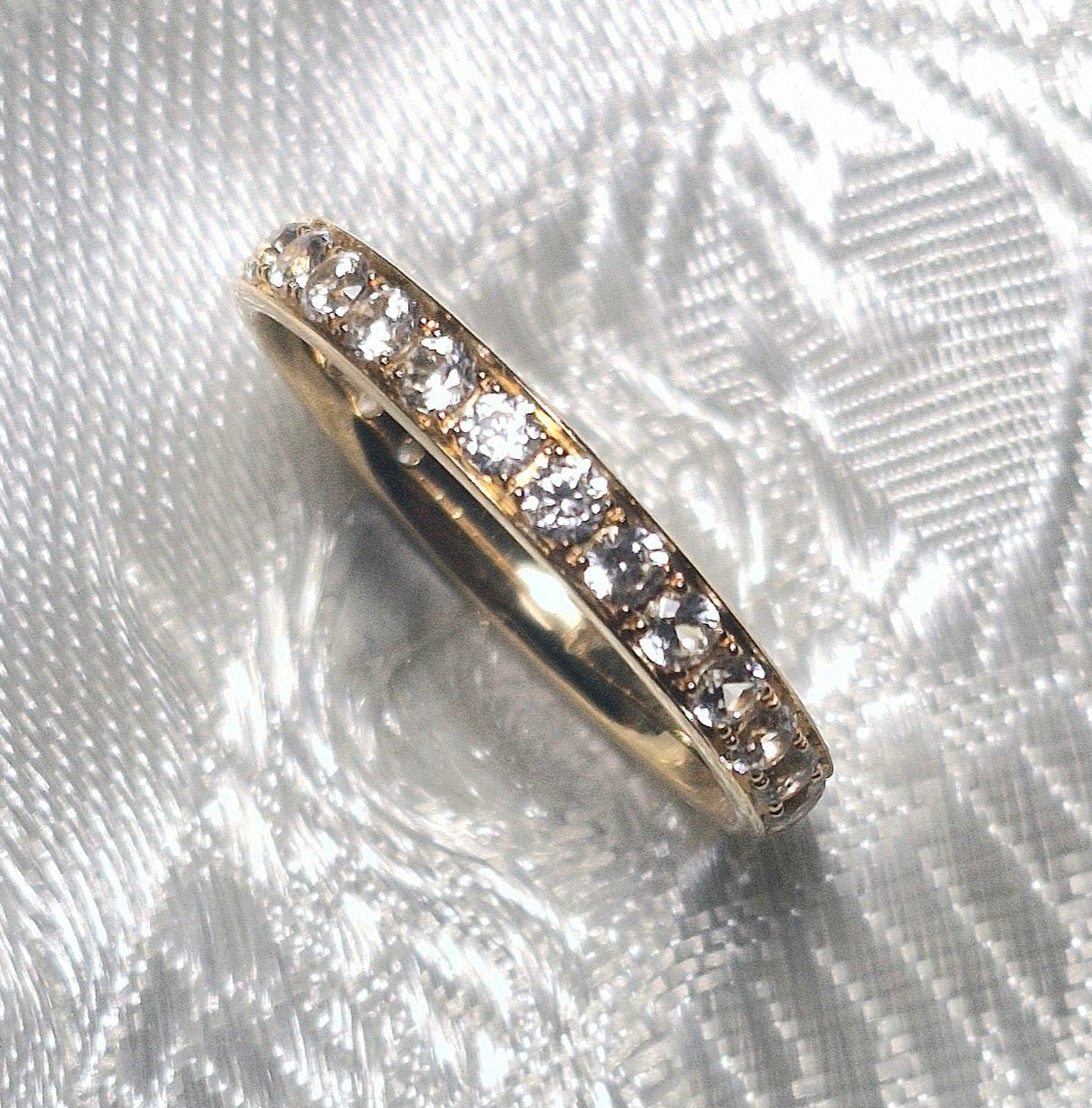 Alliance mit natürlichen Zirkon Edelsteinen, Gelbgold 18K. - Jewelry & Gems - Fisher Design