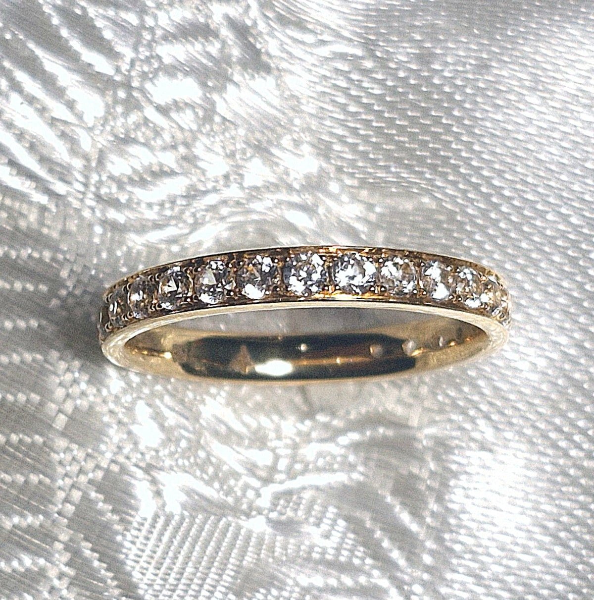 Alliance mit natürlichen Zirkon Edelsteinen, Gelbgold 18K. - Jewelry & Gems - Fisher Design