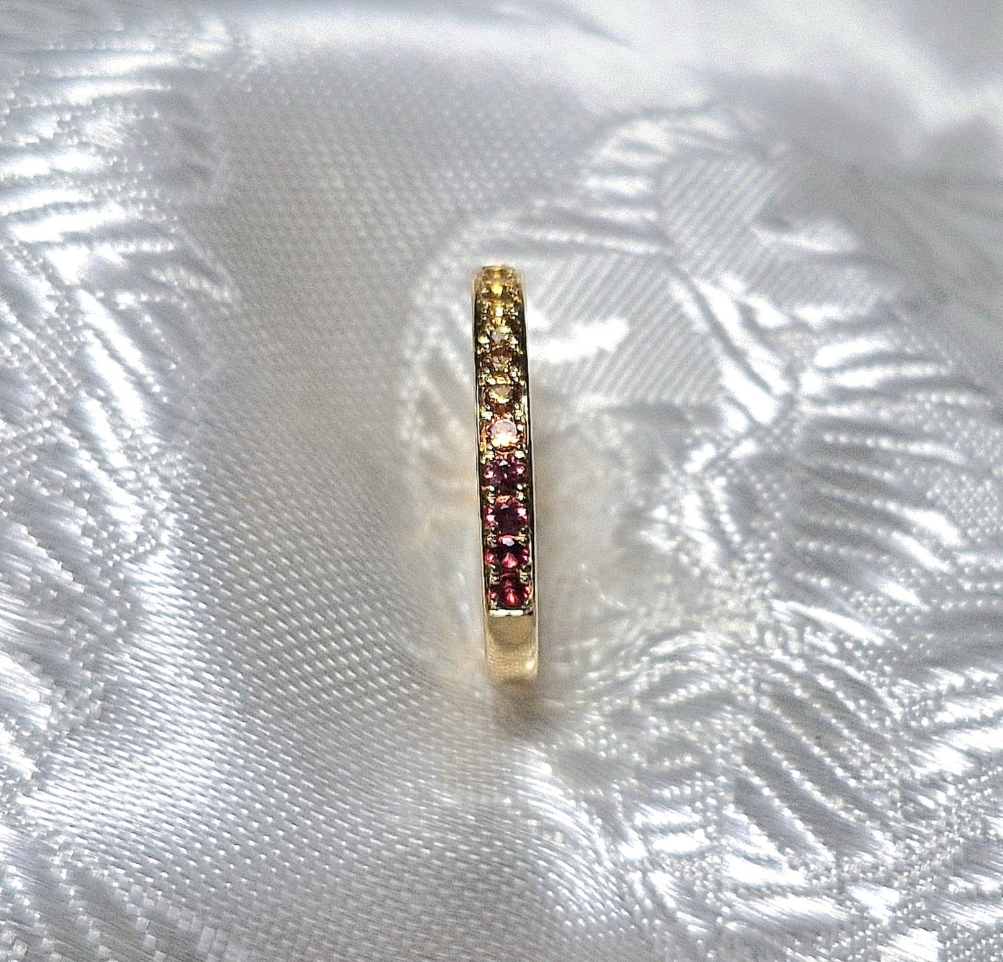 Alliance mit Saphir Multicolor in Gold 18K. - Jewelry & Gems - Fisher Design