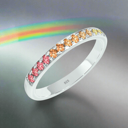 Alliance Ring mit Saphir Multicolor Silber 925 - Jewelry & Gems - Fisher Design