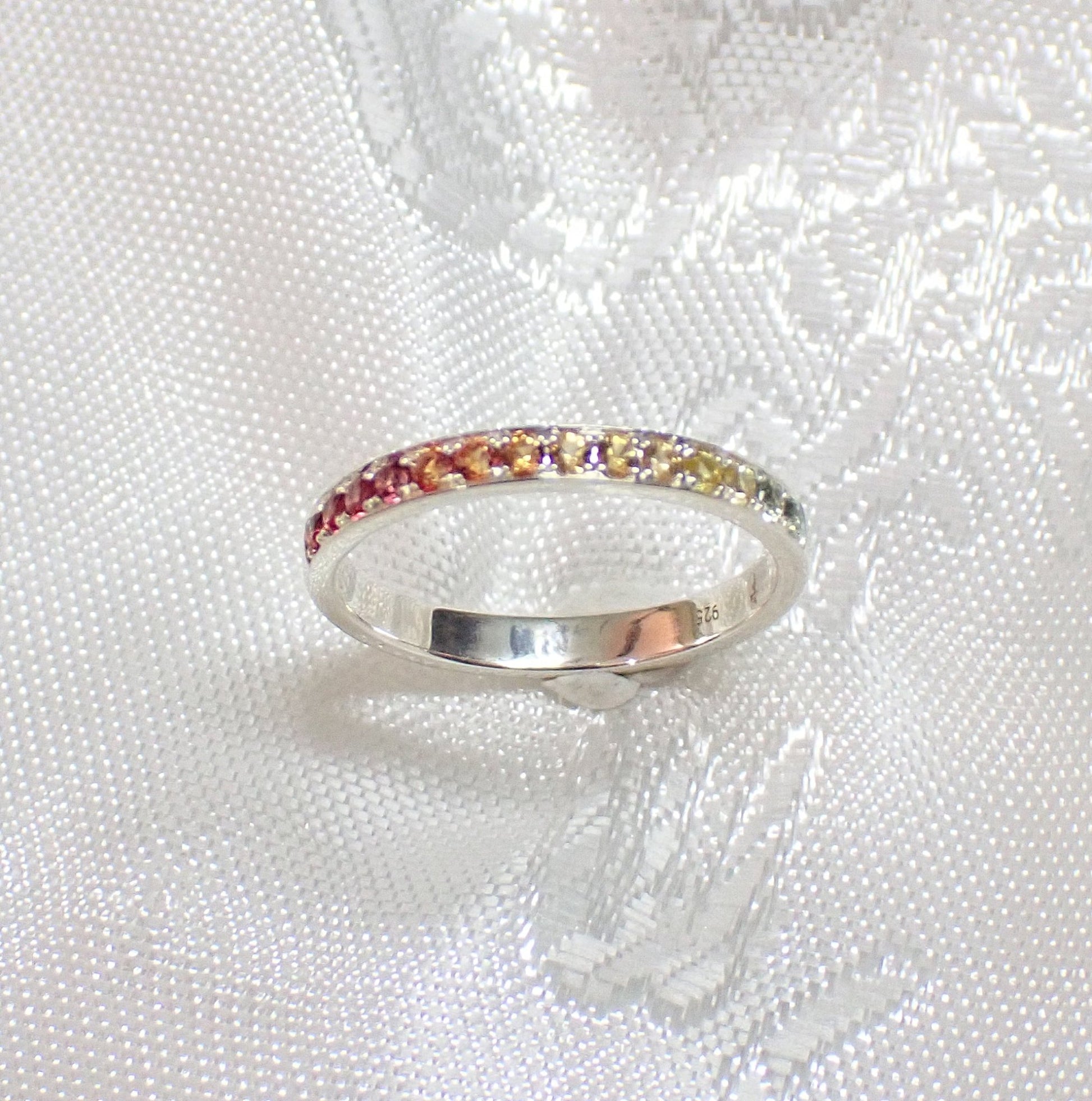 Alliance Ring mit Saphir Multicolor Silber 925 - Jewelry & Gems - Fisher Design