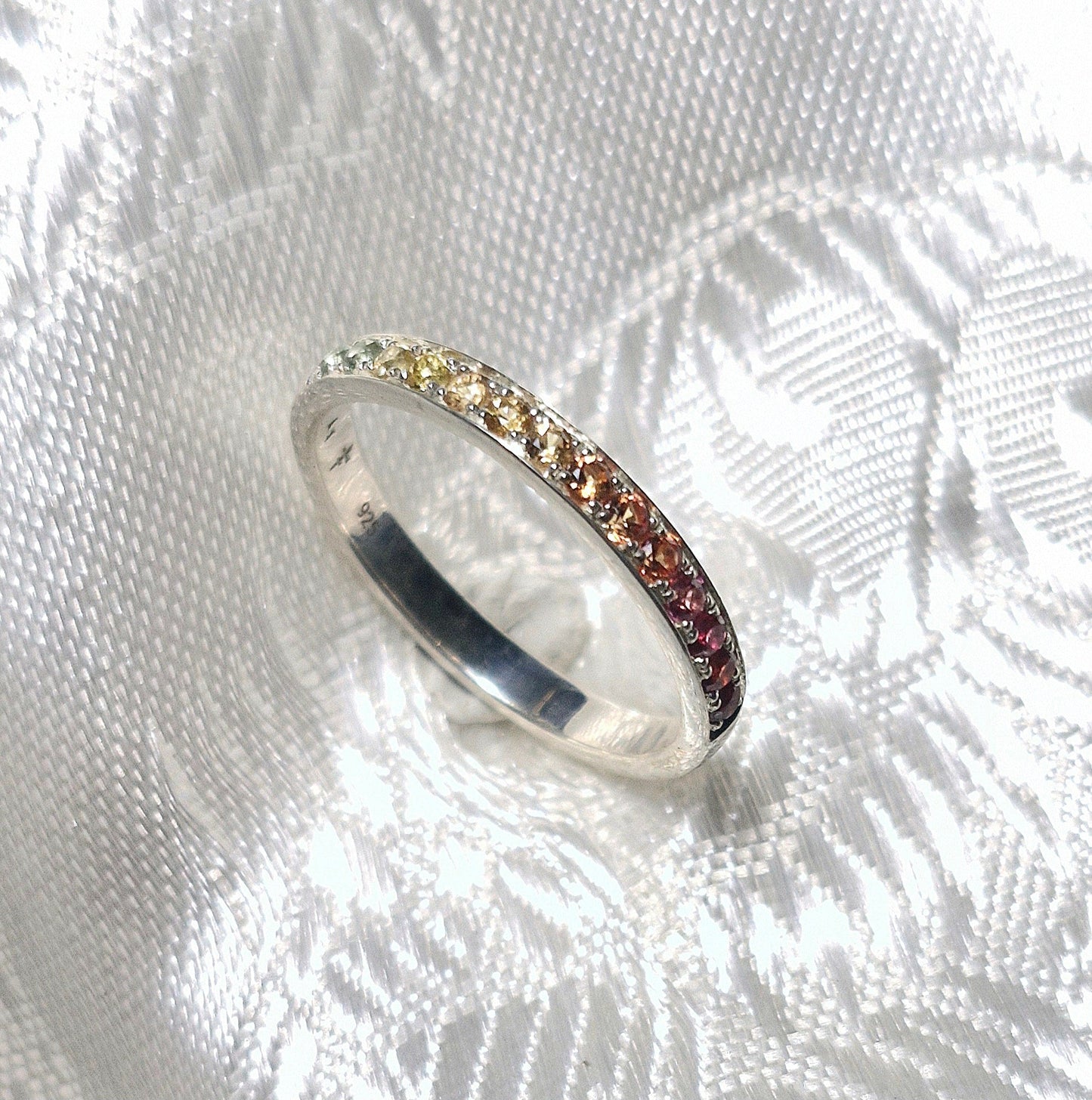 Alliance Ring mit Saphir Multicolor Silber 925 - Jewelry & Gems - Fisher Design