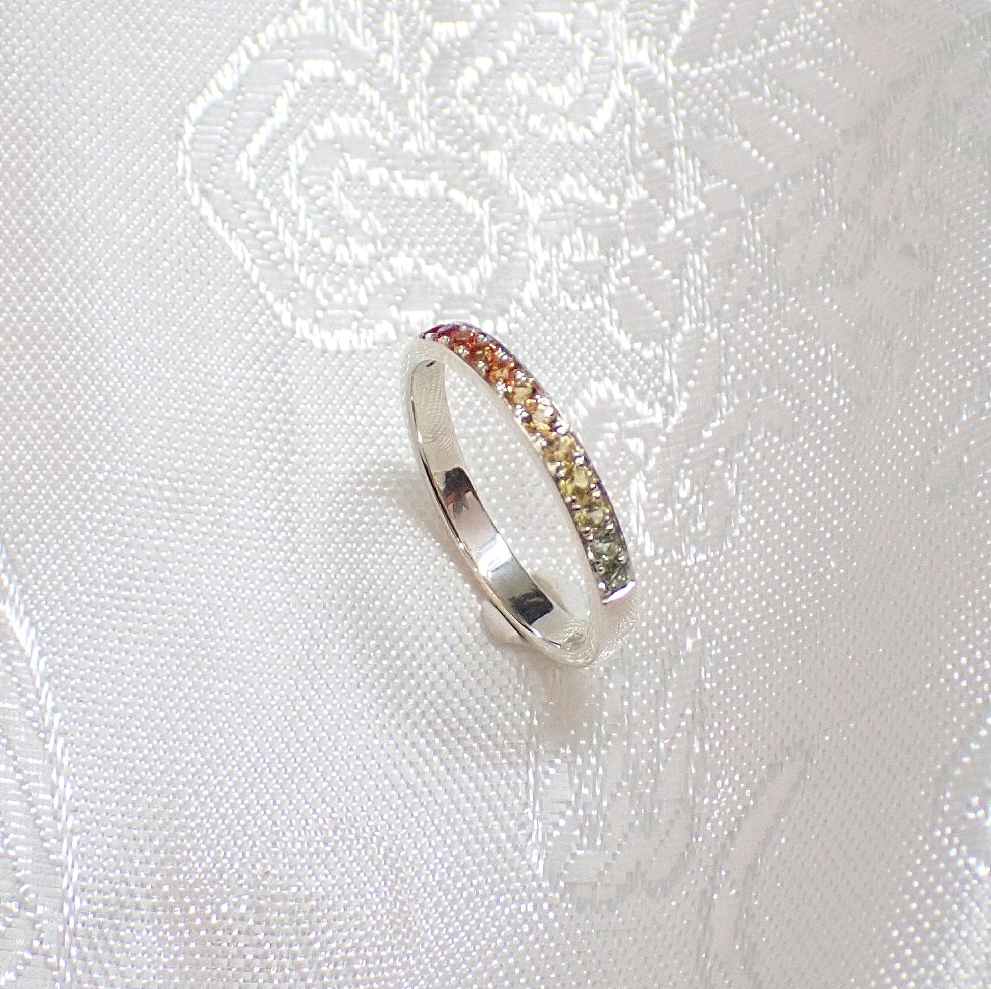 Alliance Ring mit Saphir Multicolor Silber 925 - Jewelry & Gems - Fisher Design
