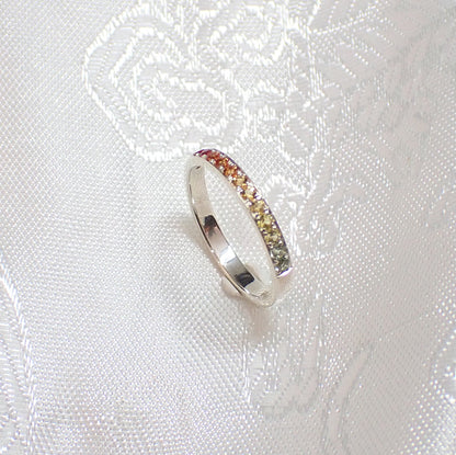 Alliance Ring mit Saphir Multicolor Silber 925 - Jewelry & Gems - Fisher Design