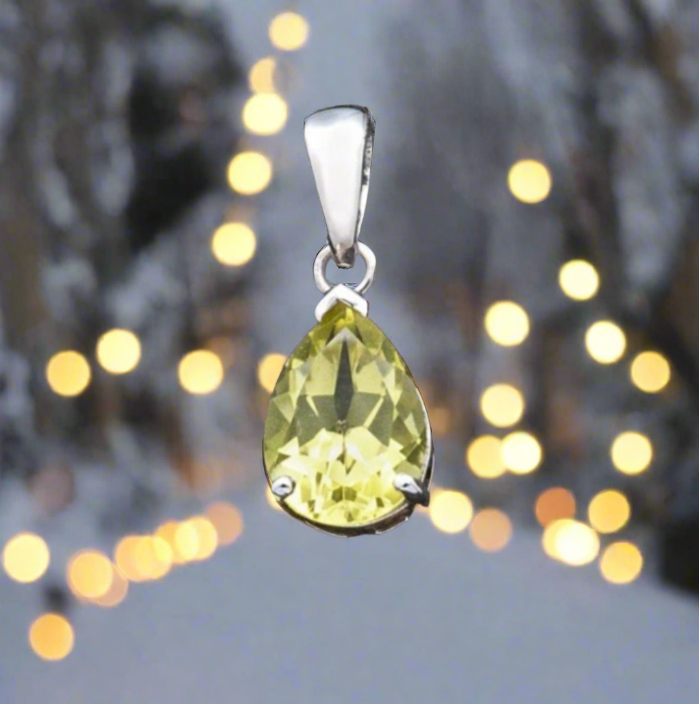 Pendentif Quartz Citron