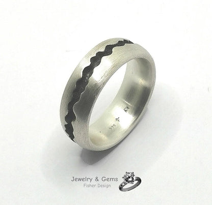 Damenring mit Turmalin – Silberring „River“ 7.5mm - Jewelry & Gems - Fisher Design