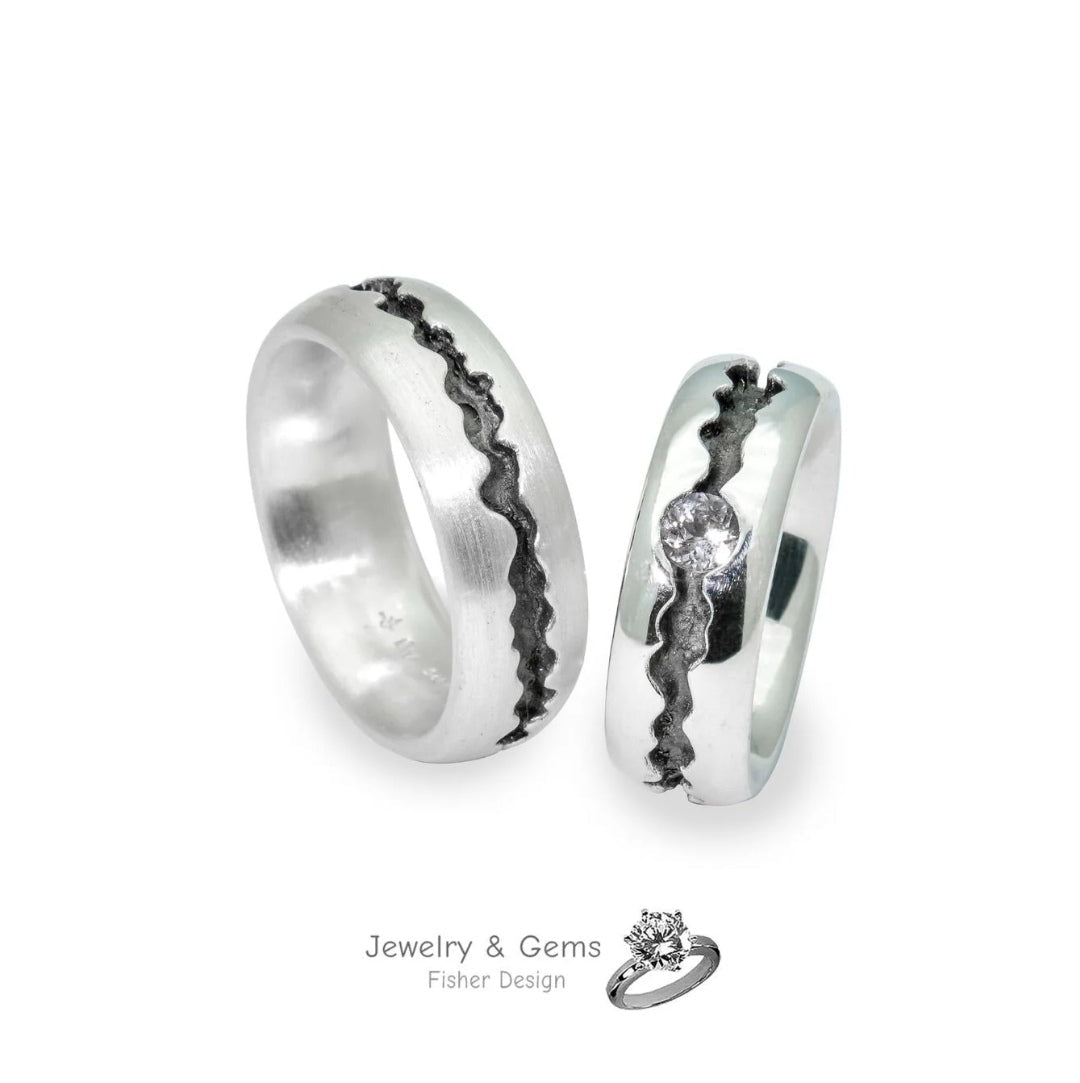 Damenring mit Turmalin – Silberring „River“ 7.5mm - Jewelry & Gems - Fisher Design