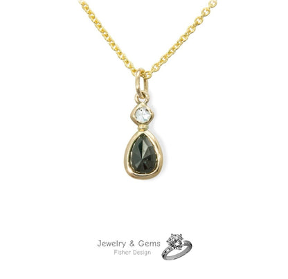 Diamant Anhänger in Gelbgold 18K. (1.51ct.) - Jewelry & Gems - Fisher Design