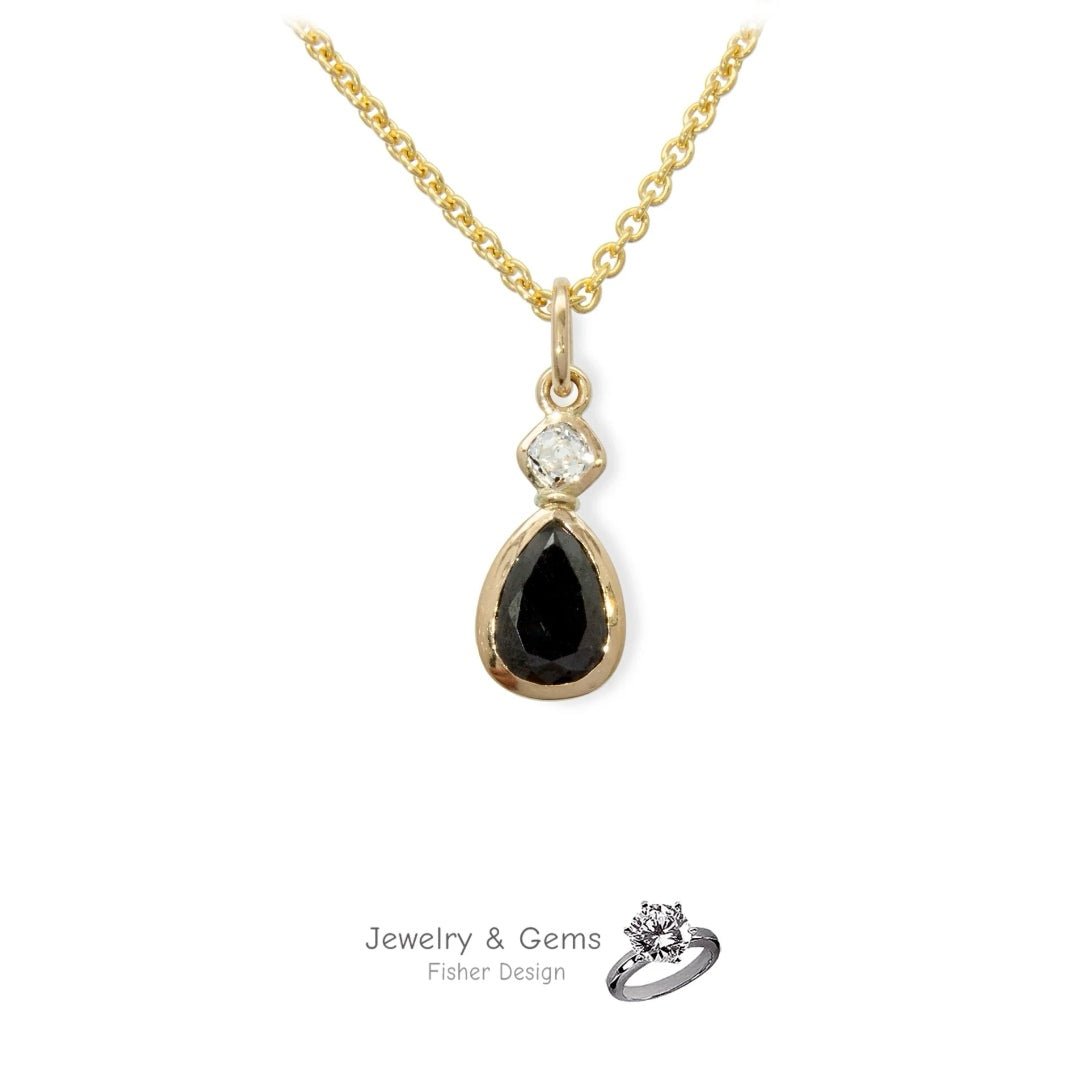 Diamant Anhänger in Gelbgold 18K. (1.51ct.) - Jewelry & Gems - Fisher Design