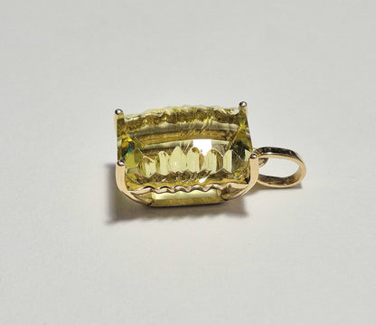 Gelbgoldanhänger mit Lemonquarz - Jewelry & Gems - Fisher Design