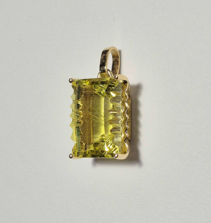 Gelbgoldanhänger mit Lemonquarz - Jewelry & Gems - Fisher Design