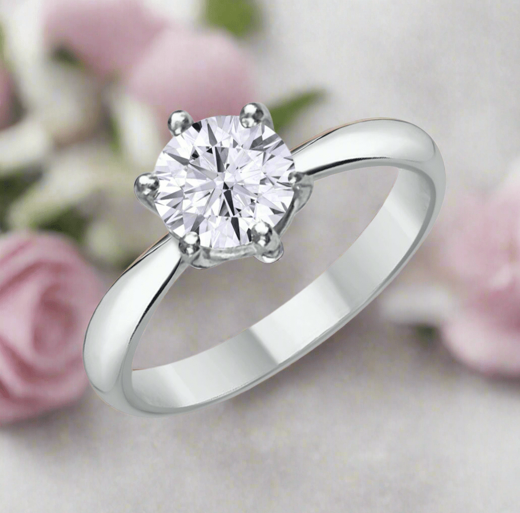 Moissanite Solitaire Ring mit Zertifikat - Jewelry & Gems - Fisher Design