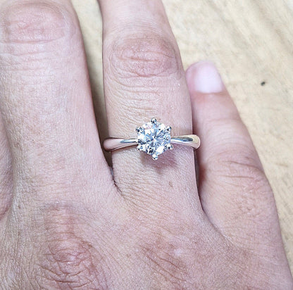 Moissanite Solitaire Ring mit Zertifikat - Jewelry & Gems - Fisher Design