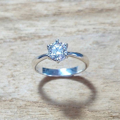Moissanite Solitaire Ring mit Zertifikat - Jewelry & Gems - Fisher Design